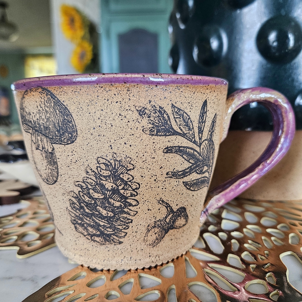Rustic Purple Nature Mug